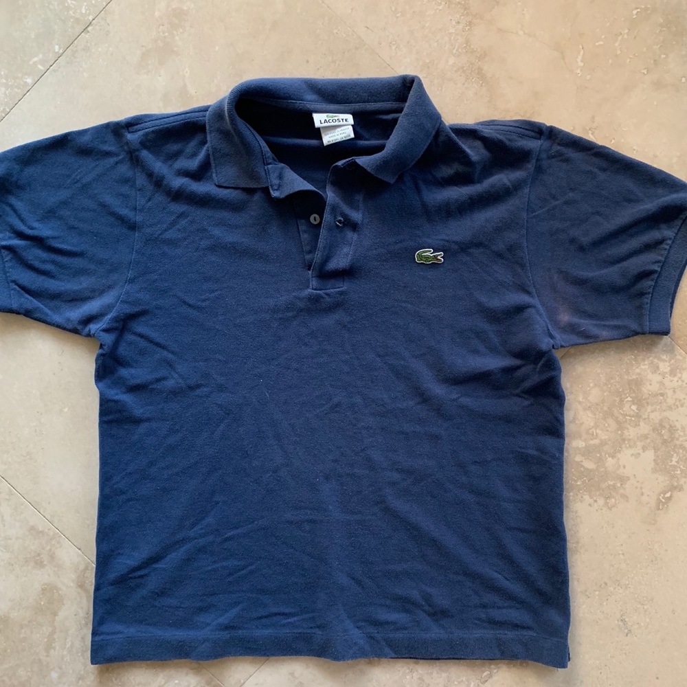 Men’s Blue Lacoste Polo Size 4 🐊